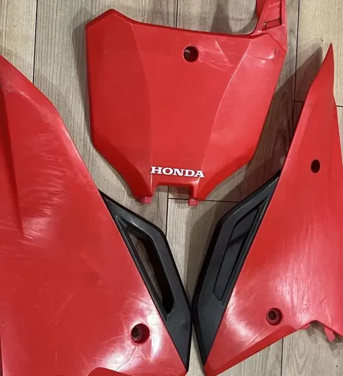 CRF HONDA Red Number PLATES  for Honda CRF450R 21-23