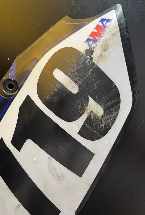 YAMAHA NUMBER PLATE W/ GRAPHICS DECALS 2019 YZ450F
