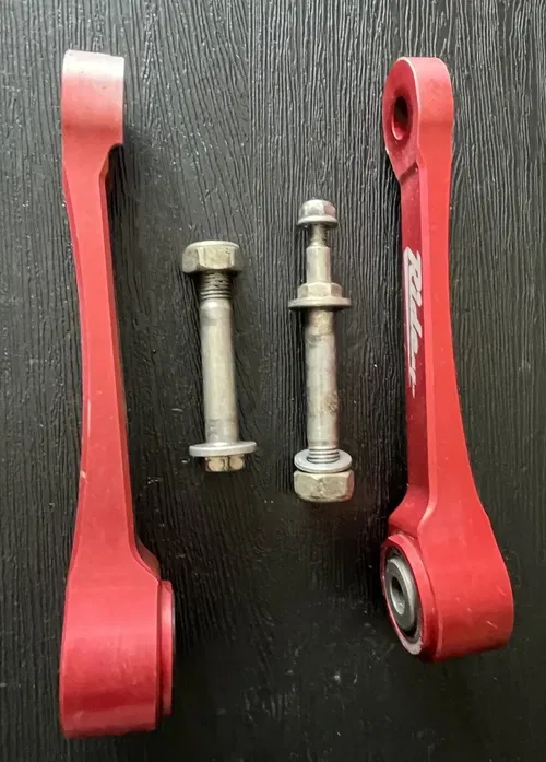 RIDENG RIDE ENGINEERING LINK LOWERING LINKS 17-20 CRF450R CRF250R RED