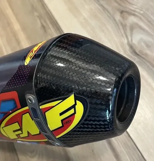 FMF 4.1 RCT Slip On Exhaust Anodized Blue Ti 045629 Husqvarna KTM 450 2021