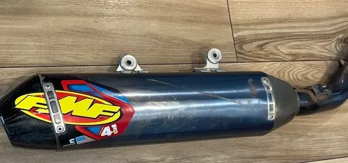 FMF 4.1 RCT Slip On Exhaust Anodized Blue Ti 045629 Husqvarna KTM 450 2021