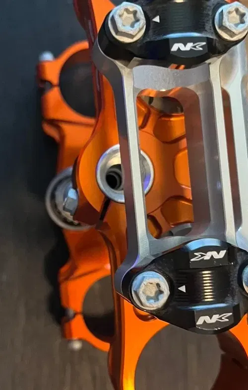 2016 - 2022 KTM 250 SXF NEKEN TRIPLE TREE CLAMP UPPER LOWER ORANGE STRAIGHT