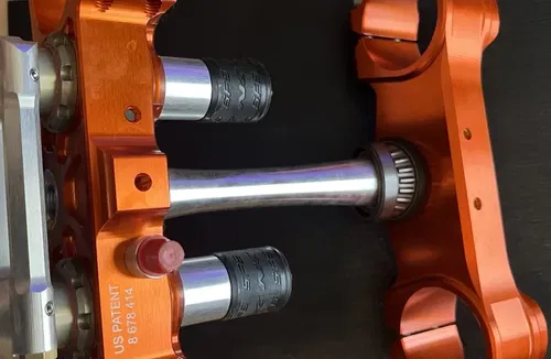 2016 - 2022 KTM 250 SXF NEKEN TRIPLE TREE CLAMP UPPER LOWER ORANGE STRAIGHT