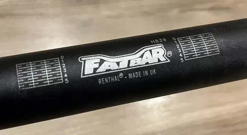 Renthal H 839 Fatbar 1 1/8 Handlebars Bars Black Fat Bar