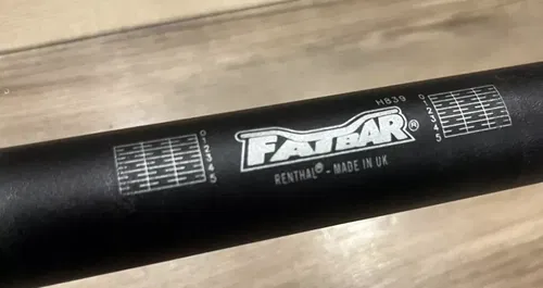 Renthal H 839 Fatbar 1 1/8 Handlebars Bars Black Fat Bar