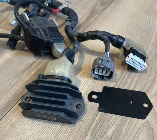 2022 Honda CRF450RWE Wire Harness with Ignition Coil and Handlebar Switches OEM