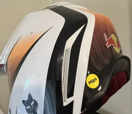 Fox Racing Motocross V1 Flora Helmets-White/Black (Small)