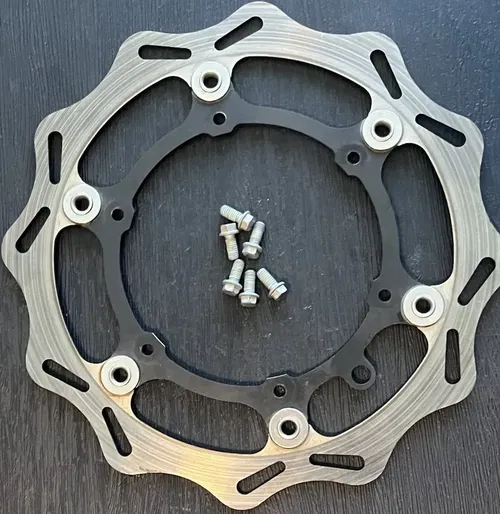 GALFER FLOATING FRONT BRAKE DISC WAVE ROTOR KTM 450 525 SX USED