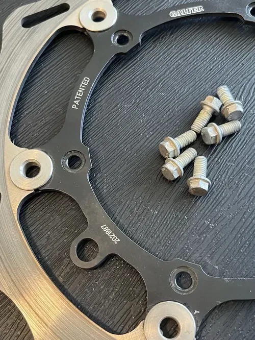 GALFER FLOATING FRONT BRAKE DISC WAVE ROTOR KTM 450 525 SX USED