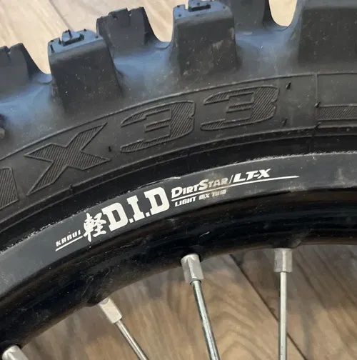 2022 Honda CRF450R OEM DID DirtStar LT-X Rear Wheel Tire Black
