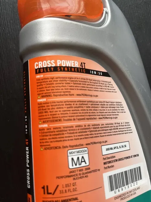 KTM Motorex Cross Power 4T 10W/50 (1-L) Engine Oil