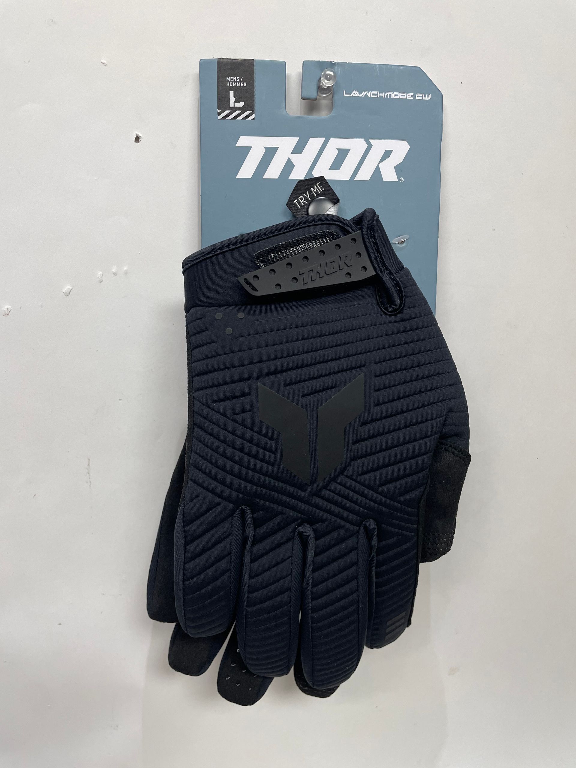 New Thor Launchmode Cold Weather Gloves - Size Large - Black