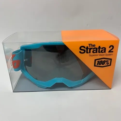 100% Strata 2 Goggles - Summit - Silver Mirror Lense