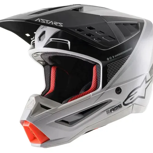 Alpinestars SM5 Rayon Helmet Size Medium Gray/Black/Silver