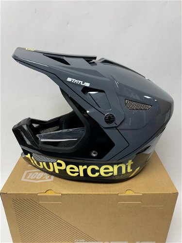100% Status Mountain Bike Helmet Carby/Charcoal Size Large
