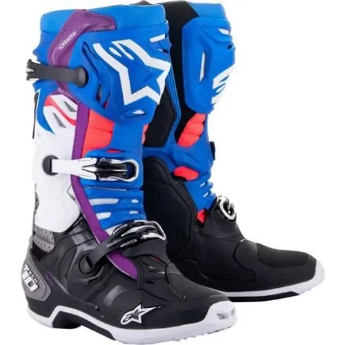 Brand New Alpinestars Tech 10 Supervented Boots Size 10 Blue/Black/White
