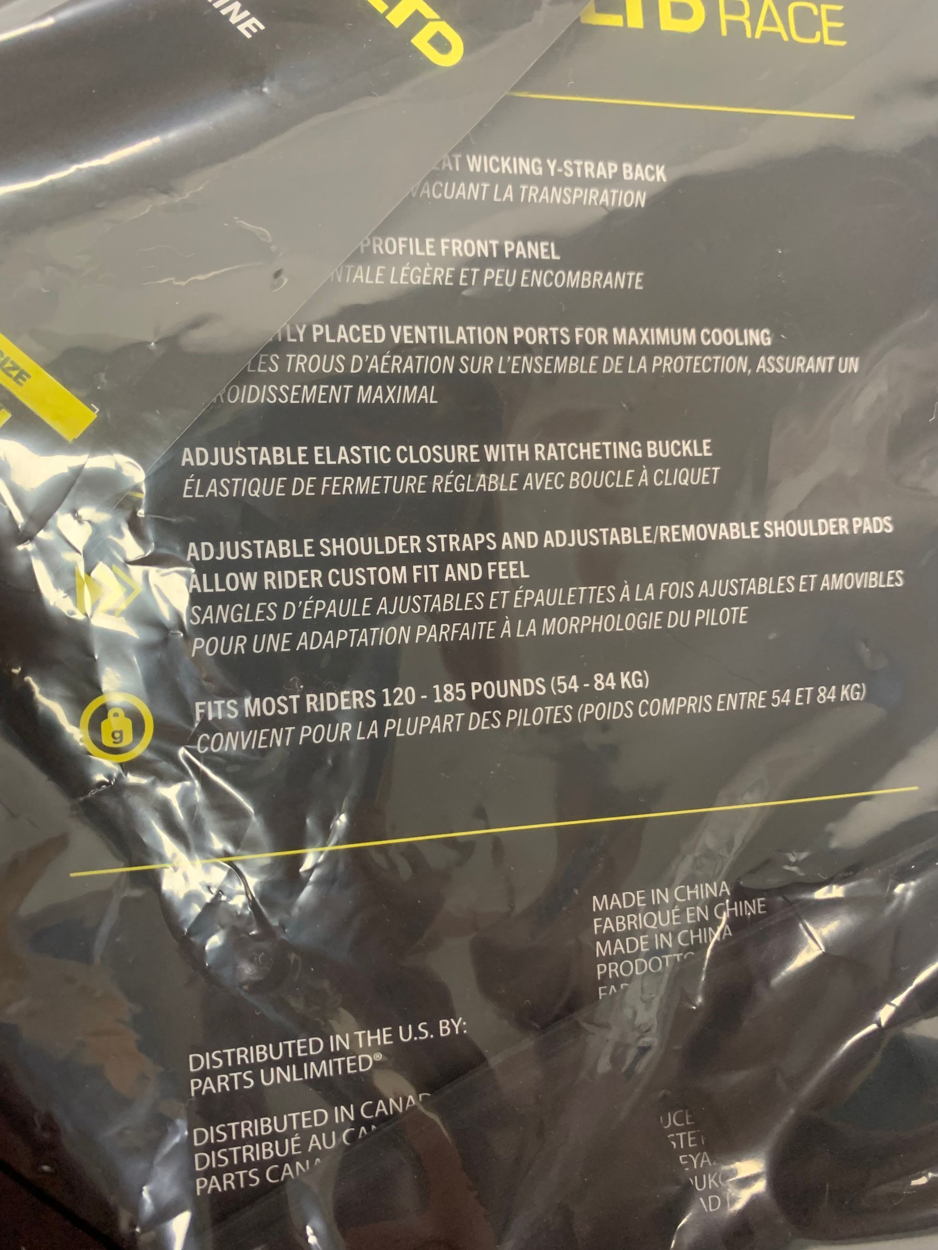 New Thor Sentinel LTD Race Guard Chest Protector Roost Guard Medium/Large