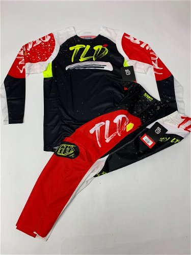 Troy Lee Designs GP Pro Black/Glo Red Medium Jersey 32 Pants
