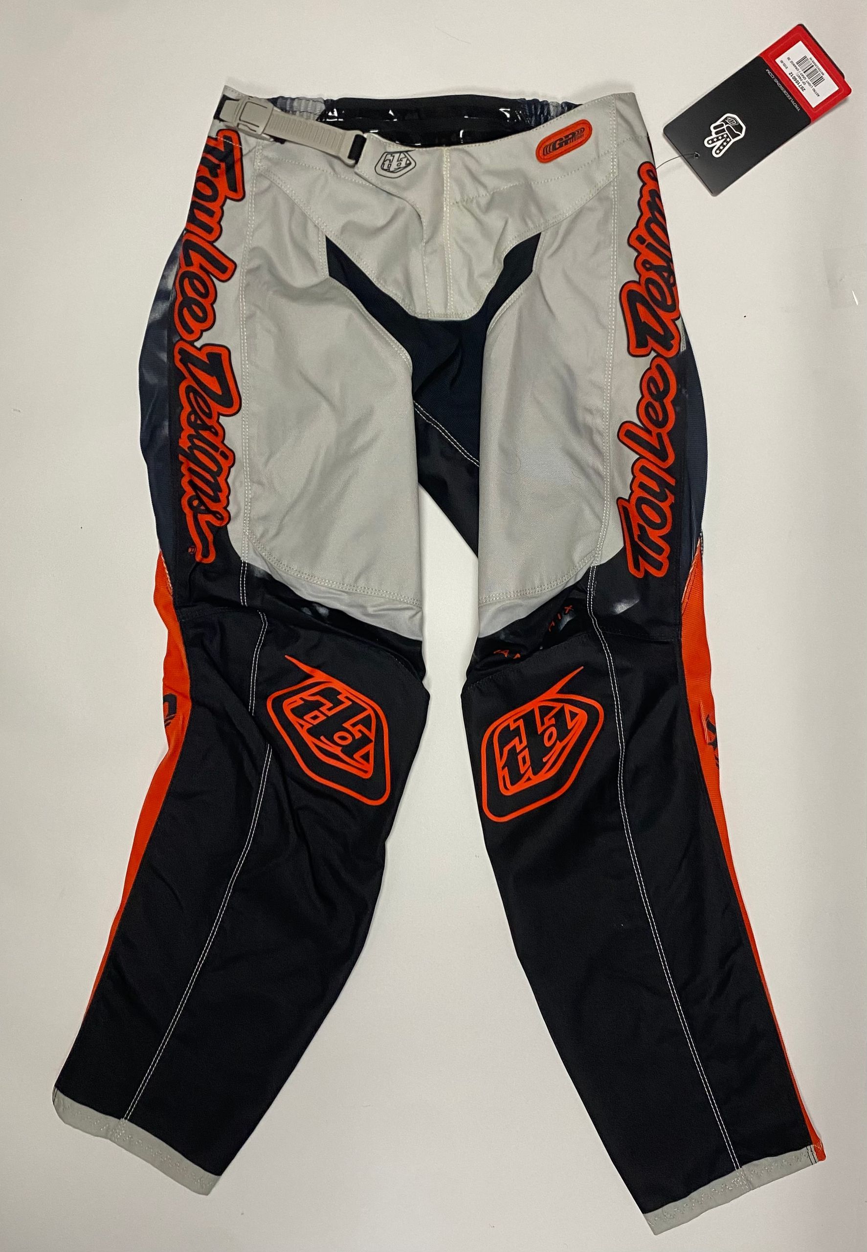 Troy Lee Designs GP Pant Astro - Light Gray / Orange - Size 30