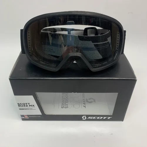 Scott Moto Sports Goggles - Buzz Mx - Black - Clear Lens