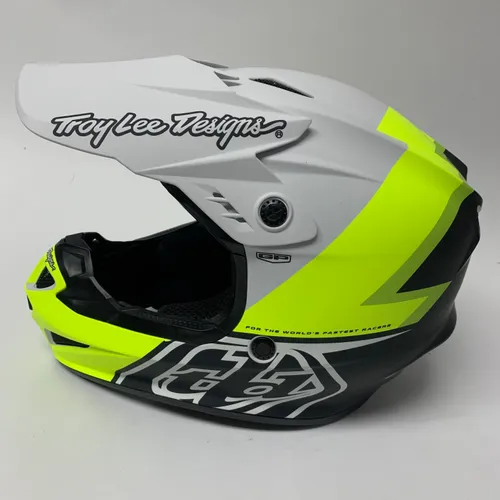 Troy Lee Designs GP Helmet No MIPS ; Volt Camo White, Size Medium