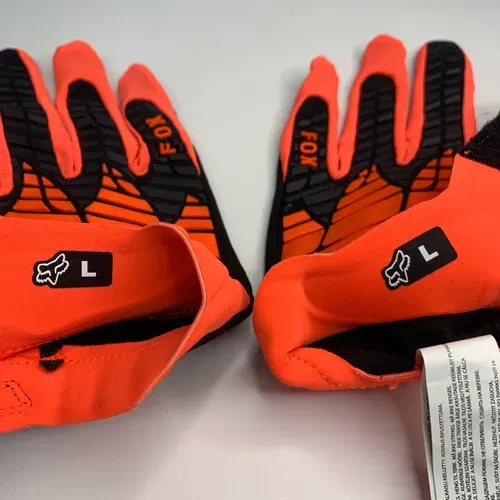 Fox 360 Gloves Flo Orange New Without Tags