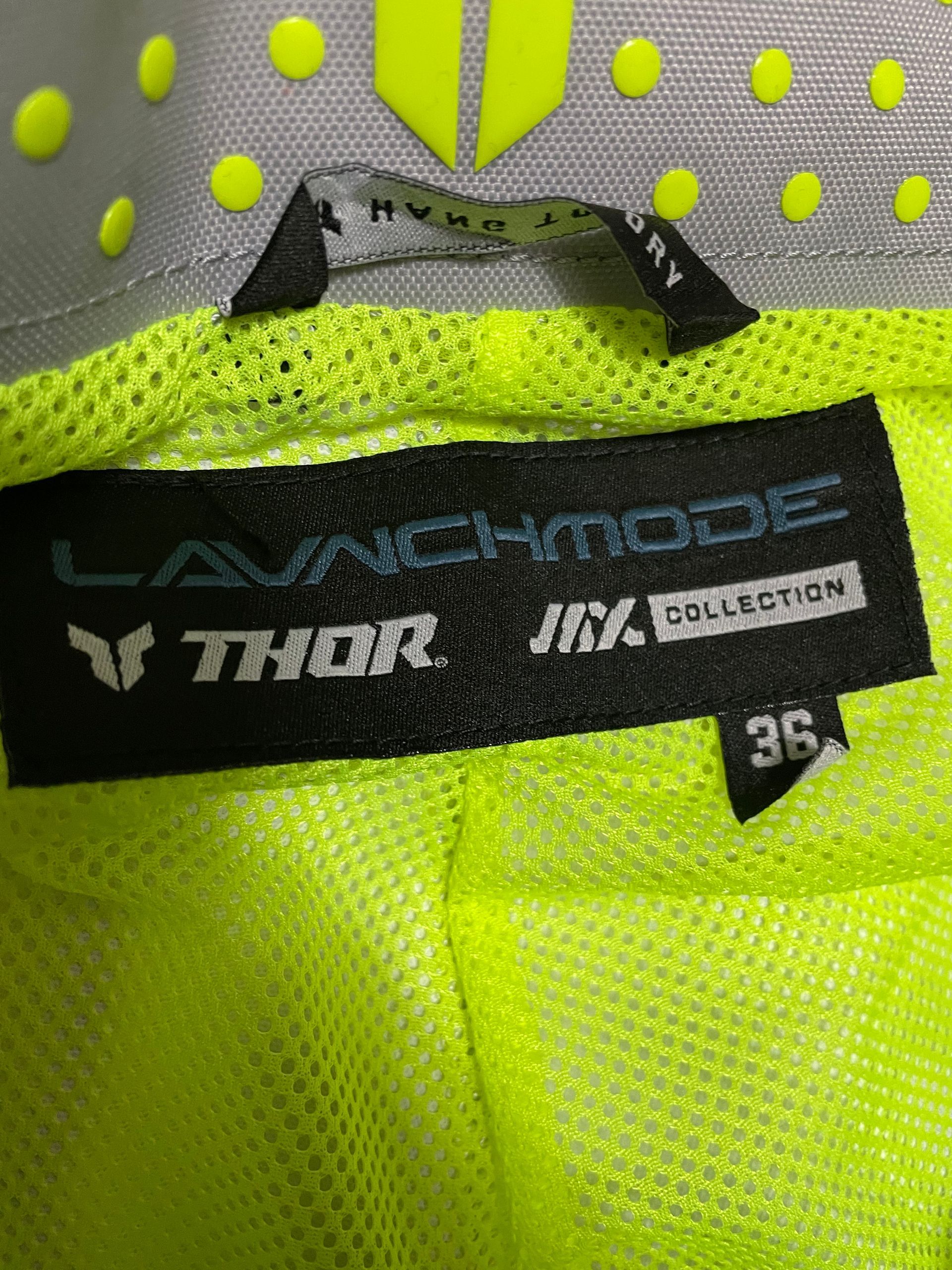 New Thor Launchmode Bleach Gear Set XL Jersey 36 Pants XL/36 - Gray/Acid