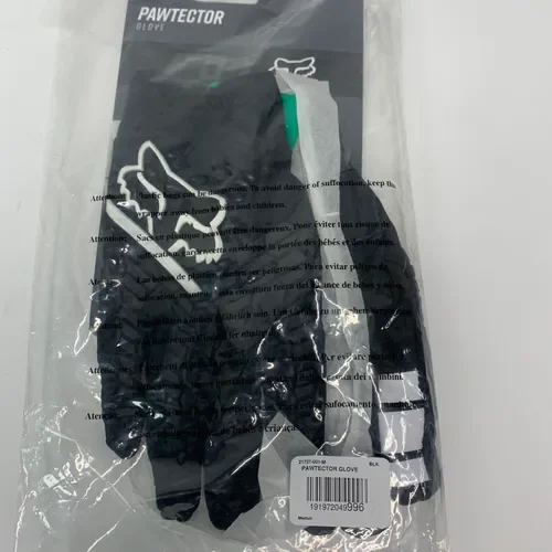 Fox Pawtector Gloves - Black - Size Medium