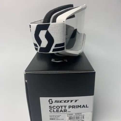 Scott Primal Goggles - White/Black - Clear Lense