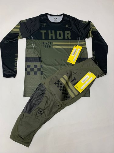 Thor Pulse Combat Gear Set Army Green Medium Jersey 30 Pants M/30