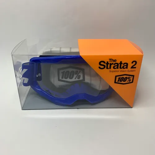Strata 2 Goggle - Blue - Clear Lens