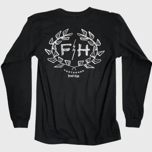 Fasthouse Victory Wreath Long Sleeve Tee Shirt Size: Med 