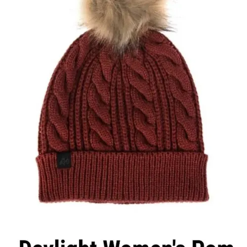 Women's Fasthouse Daylight Pom Beanie Hat One Size - Maroon