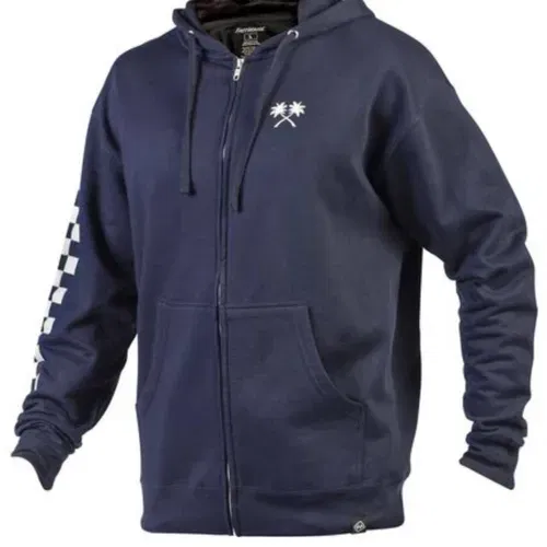 Fasthouse Haven Hooded Zip Up Hoodie BlueSize XXL