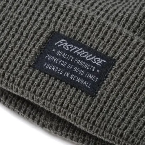 Fasthouse Waffle Beanie Hat - One Size - Gray