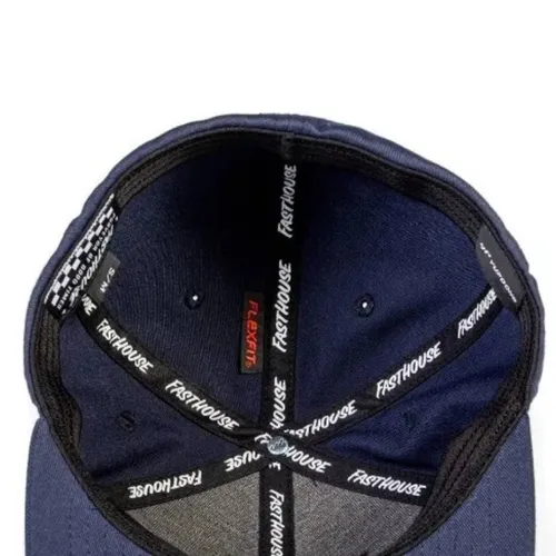 Fasthouse Classic Fitted FlexFit Hat Blue - Size L/XL