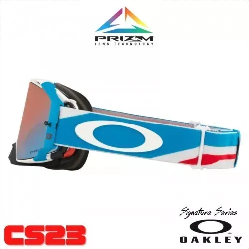 OAKLEY AIRBRAKE MX GOGGLES CHASE SEXTON SIGNATURE SERIES W PRIZM SAPPHIRE  OO7046