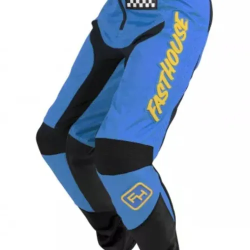 Fasthouse Grindhouse Pants Blue / Yellow - Adult Size 28 or 30