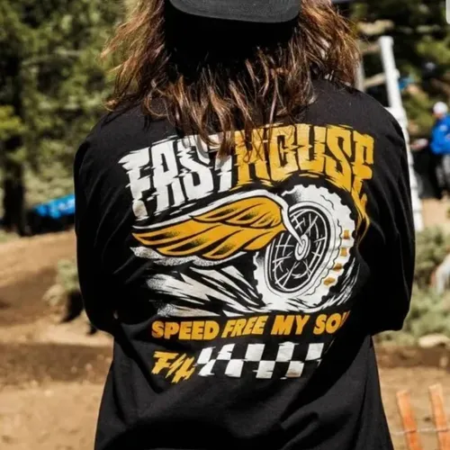 Fasthouse High Roller Long Sleeve Tee T-Shirt Size: Med.