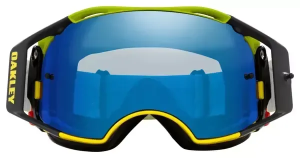 OAKLEY AIRBRAKE MTB TLD GOGGLES PAINTED YELLOW W/ BLACK ICE