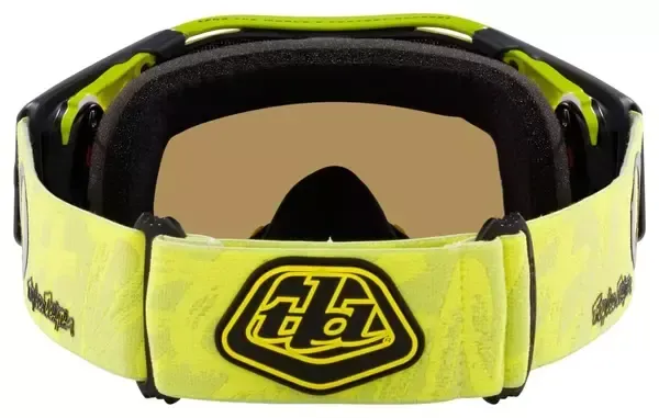 OAKLEY AIRBRAKE MTB TLD GOGGLES PAINTED YELLOW W/ BLACK ICE