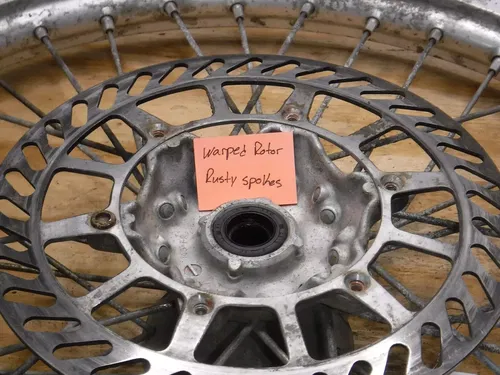 Yz125 Front Wheel Hub Spokes Rim Complete 1993