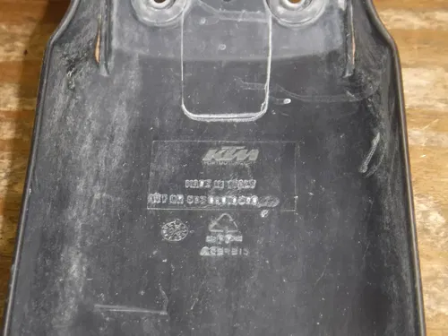 1996 KTM 125 EXC Front Fender Plastics Plastic Black Body