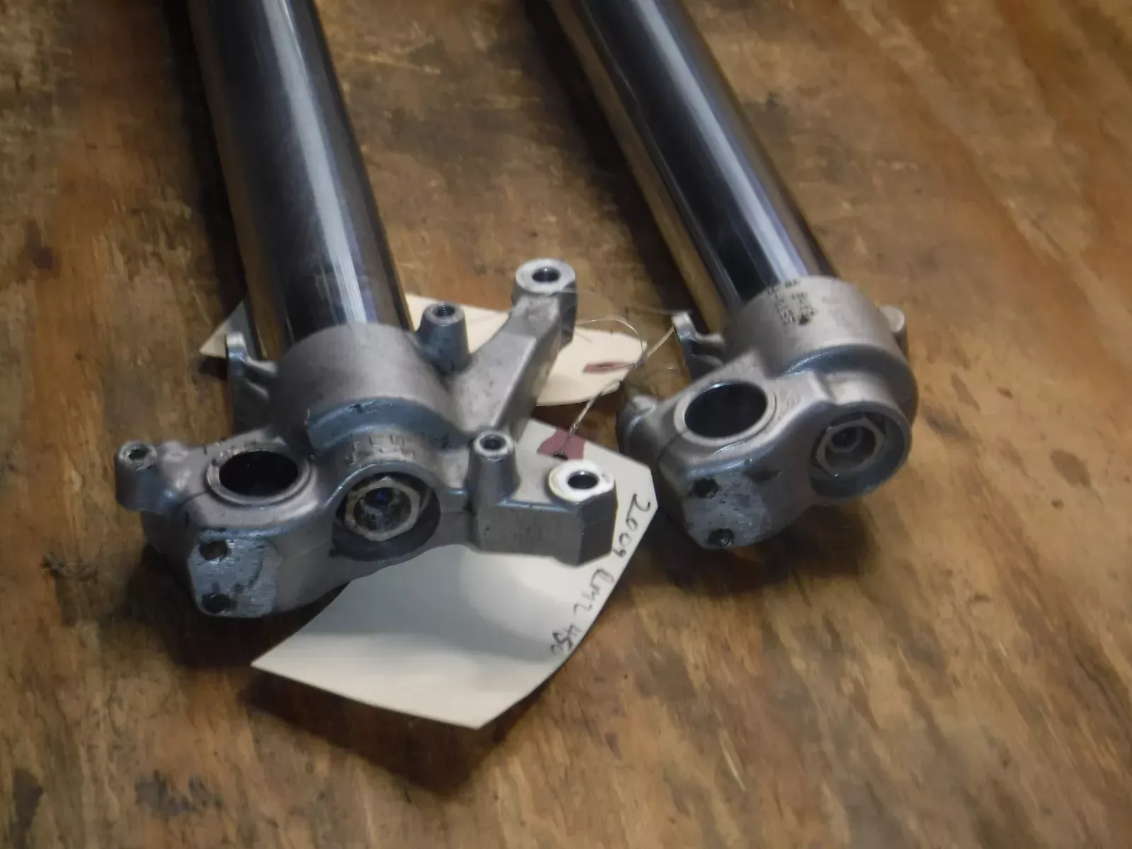 2009 RMZ450 Front Forks Suspension Upper Lower Legs