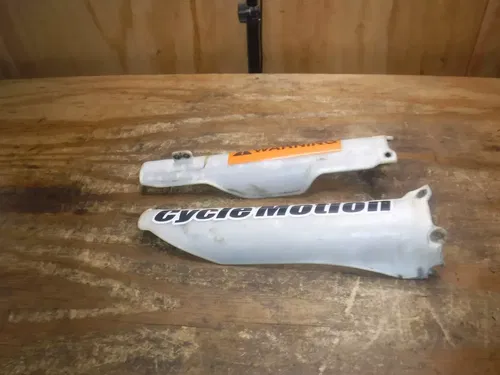2008 Kx450f (A) Front Fork Guards Protector Plastics Plastic Body