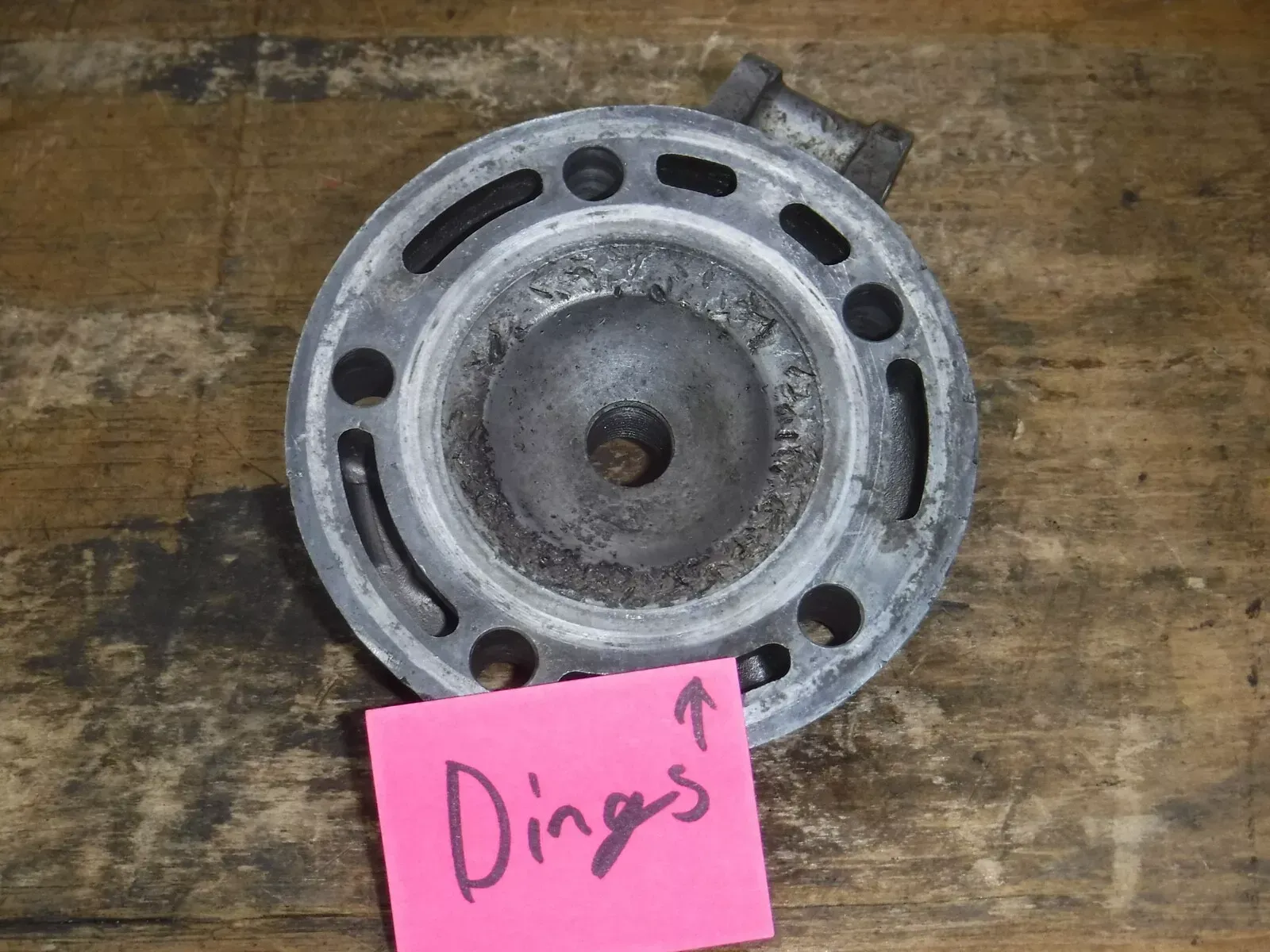 1996 Yz125 (B) Yamaha Cylinder Head Dome Piece Jug Plug