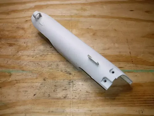 Rm125 Left Side Front Fork Guard Plastic White 1998 (A)
