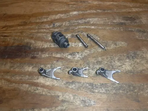 2003 Kx100 (A) Transmission Shift Fork Drum Rods Selector