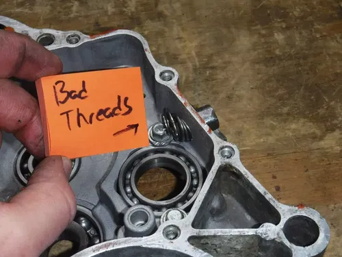 1991 Kx125 (C) Right Side Crank Case Crankcase Bottom End Kicker Side