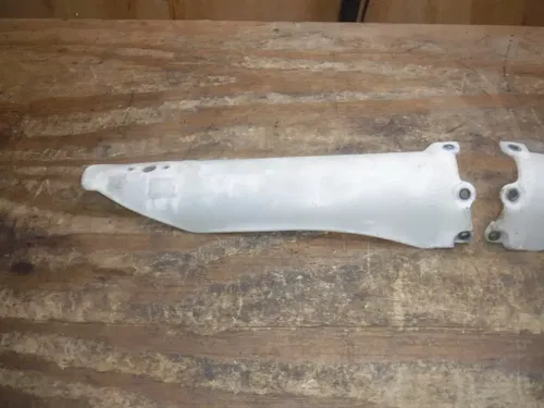 2007 KX250f KX450f Front Fork Guards Plastics White 2006 2007 2008 KX 450f 250f
